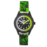 Hype Hype Kids Green Leaf Pattern Watch