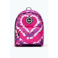 Hype Hype Pink Heart Hippy Tie Dye Backpack