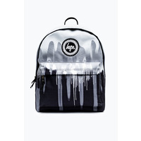 Hype Hype Unisex Mono Gradient Drips Crest Backpack