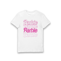 Bioworld Barbie Logo Adults T-Shirt – White – M