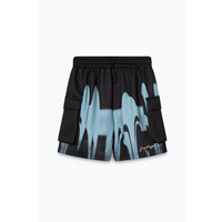 Hype Hype Kids Multi Blue Drips Shorts – 14Y
