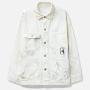 "Black & White" Washed Coverall Jacket “Black & White” Washed Coverall Jacket