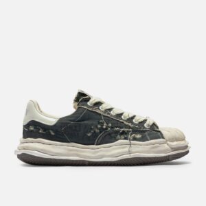 "BLAKEY" OG Sole Ripped Overdye Canvas Low-Top Sneaker