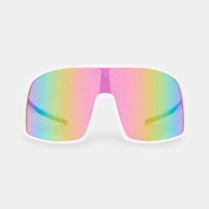 Blazars White Oversized Sunglasses