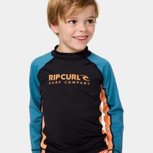 Boys 0-7 Shock UPF Long Sleeve Rash Vest
