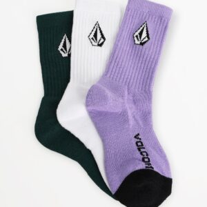 Boys 8-16 Full Stone 3 Pack Crew Socks