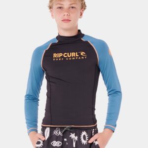 Boys 8-16 Shock UPF Long Sleeve Rash Vest