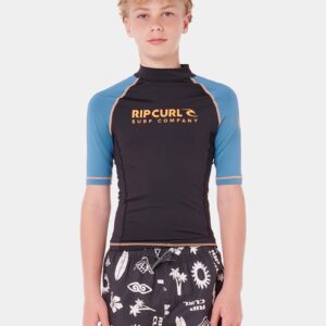 Boys 8-16 Shock UPF Short Sleeve Rash Vest