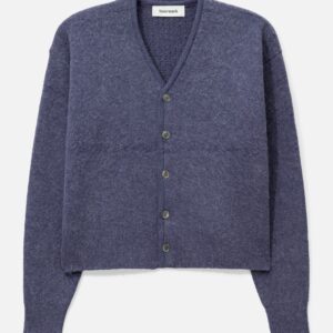 Brushed Mohair V-neck Cardigan