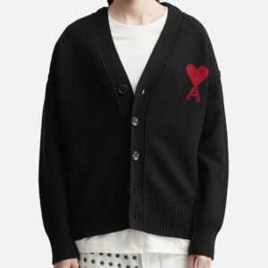 Cardigan With Contrasted Ami De Coeur
