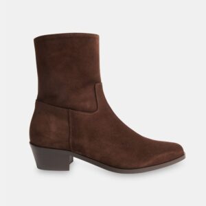 Chocolate Suede Clean Western Boot Chocolate Suede Clean Western Boot