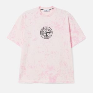 Combed Organic Cotton Jersey 'Paintball' Treatment Short Sleeve T-Shirt