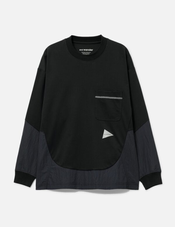 Combi Long Sleeves T-Shirt in Black