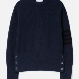 Cotton Cardigan Stitch 4-bar Pullover