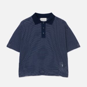 Cotton Striped Ami De Coeur Polo