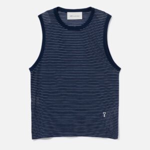 Cotton Striped Ami De Coeur Tanktop