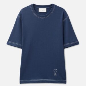 Cotton Topstitching Ami De Coeur T-Shirt