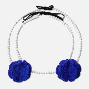 Crochet Pearl Bra Necklace