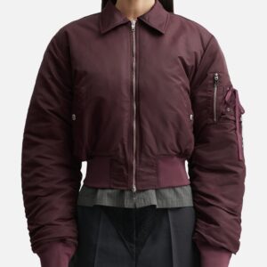 Cropped Bomber Jacket