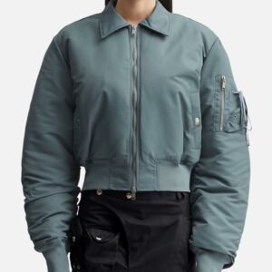 Cropped Bomber Jacket