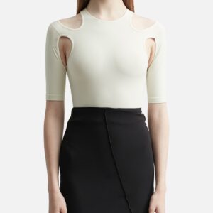 Cut-Out Detail Sculpted Body Top