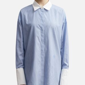 Deconstructed Shirt In Striped Cotton