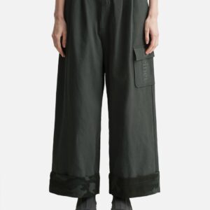 DEINET Roll Up Cargo Banding Pants Charcoal DEINET Roll Up Cargo Banding Pants Charcoal