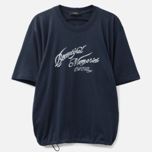 DRAWSTRING OVERSIZED T-SHIRT