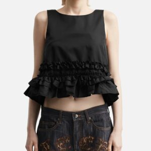 Duchesse Nylon Frill Top