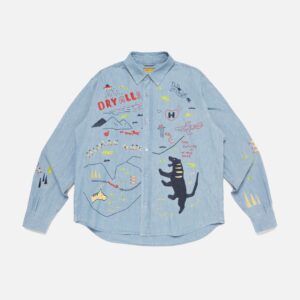 Embroidered Chambray Shirt