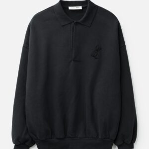 Embroidered Classic Polo Sweatshirt