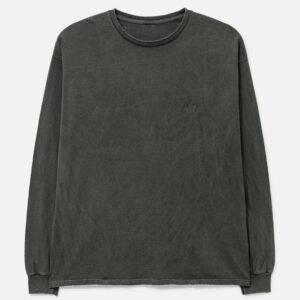 Embroidery Dyed Long Sleeves T-Shirt