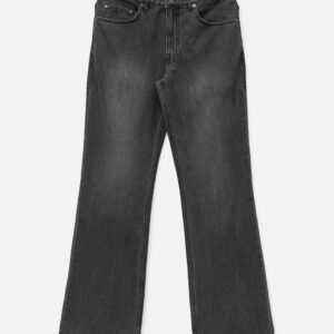 Flared-leg Distressed Denim Jeans