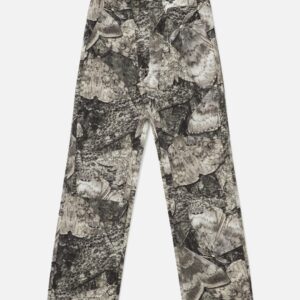 Fomes Moth Print Double Knee Pant