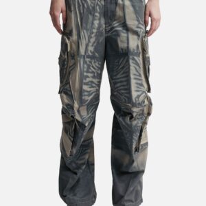 Garment Printed Cargo Pants