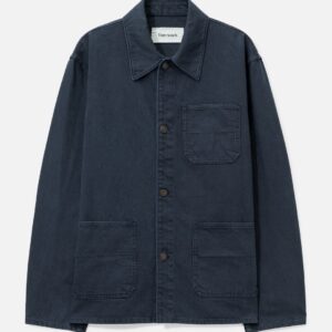 Garment Washed Cotton Twill Utility Jacket