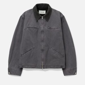 Garment Washed Zip Work Jacket