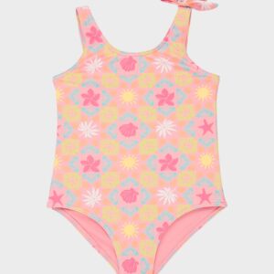 Girls 2-7 Check One Piece Swimsuit