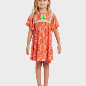 Girls 2-7 Happy Hibiscus Ruffle Top Mini Dress