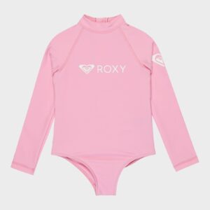 Girls 2-7 Heater Long Sleeve One Piece Rash Vest