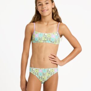 Girls 6-16 Letter Up Bralette Set Two Piece