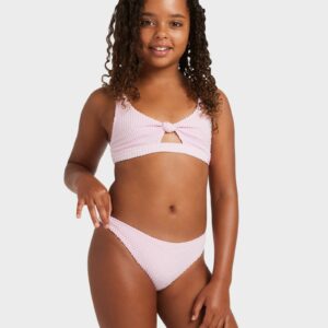 Girls 8-16 Daisy Check Bralette Two Piece