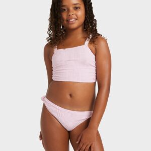 Girls 8-16 Daisy Check Crop Two Piece