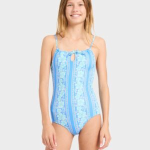 Girls 8-16 Happy Hibiscus One Piece Swimsuit Girls 8-16 Happy Hibiscus One Piece Swimsuit