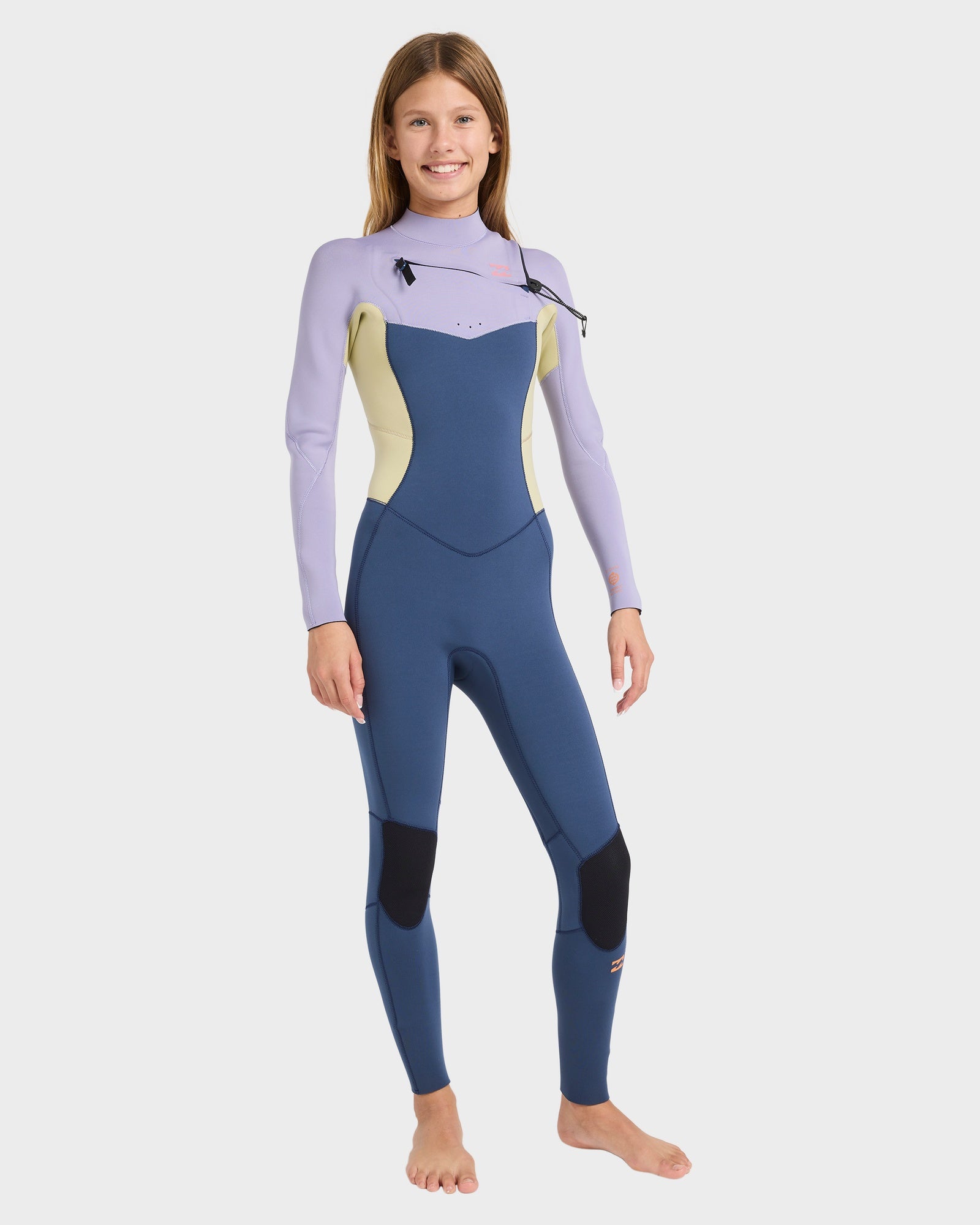 Girls 8-16 Synergy Chest Zip Long Sleeve Fullsuit