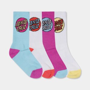 Girls Other Dow 4 Pack Crew Socks