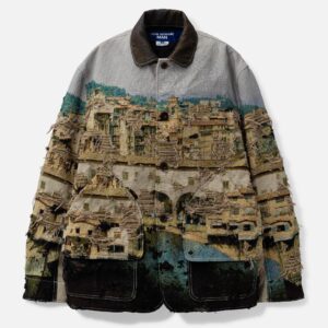 Gobelin Weave Button Up Blouson