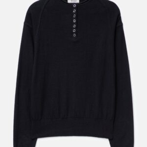 Half Neck Button Pullover