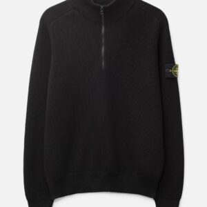 Half Zip Waffle Knit