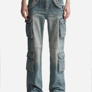 Harness Cargo Trousers Blue